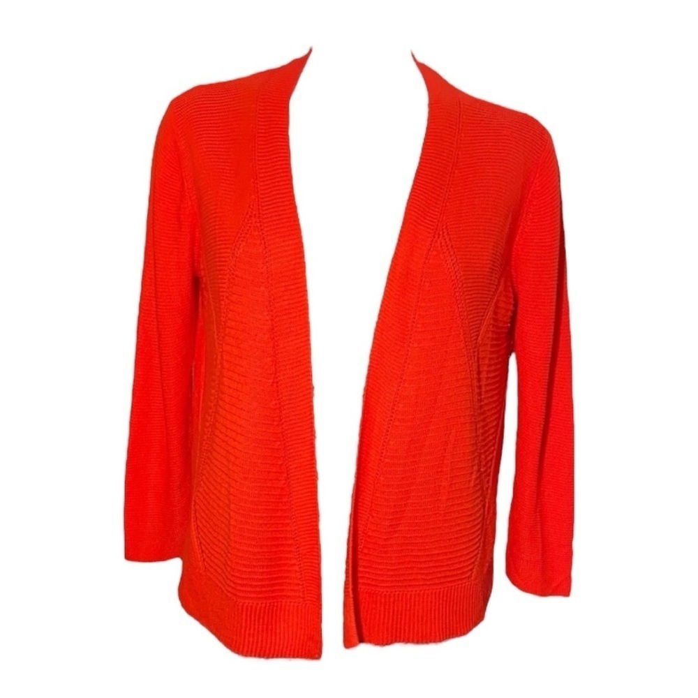 Women’s Worthington Red Sweater Cardigan Size Large Acrylic